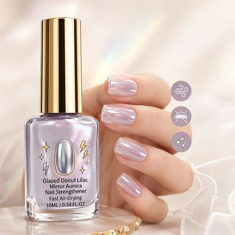 🔥 LIMITED-TIME 50% OFF🔥 Lilac Glossy Mirror Nail Strengthener