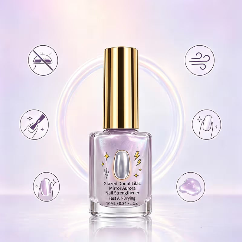🔥 LIMITED-TIME 50% OFF🔥 Lilac Glossy Mirror Nail Strengthener