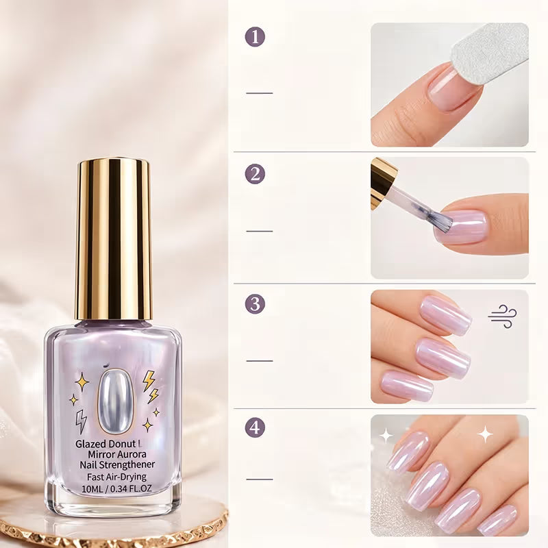🔥 LIMITED-TIME 50% OFF🔥 Lilac Glossy Mirror Nail Strengthener