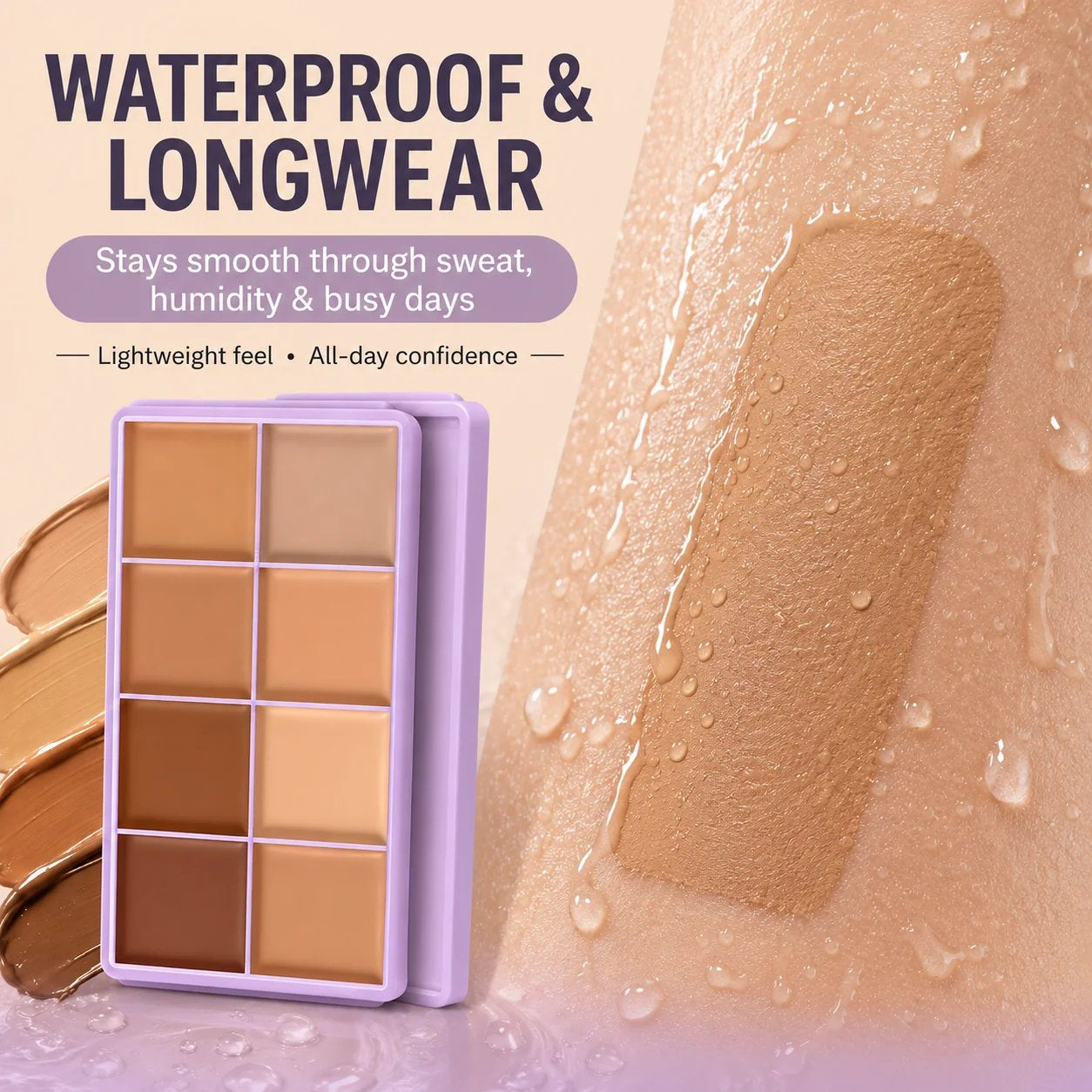 🎄 LIMITED‑TIME 50% OFF! 💖8-Color Matte Concealer Palette