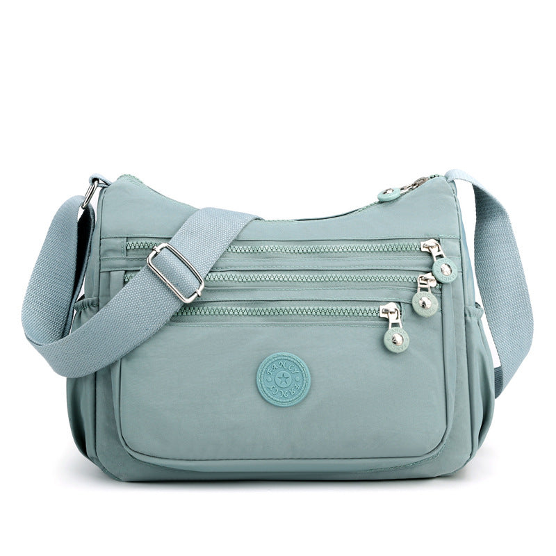 Multi-Pocket Campus Nylon Crossbody Bag