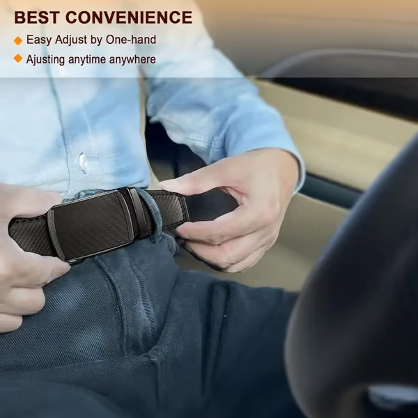 🔥LAST DAY 50% OFF - 🎁 -Leather Ratchet Belt With Adjustable Buckle