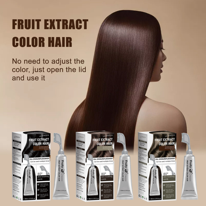 🔥Last Day 50%OFF🎨Fruit Hair Dye Cream Covers Gray & Nourishes✨