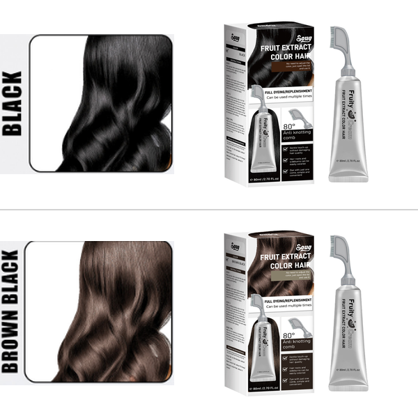🔥Last Day 50%OFF🎨Fruit Hair Dye Cream Covers Gray & Nourishes✨