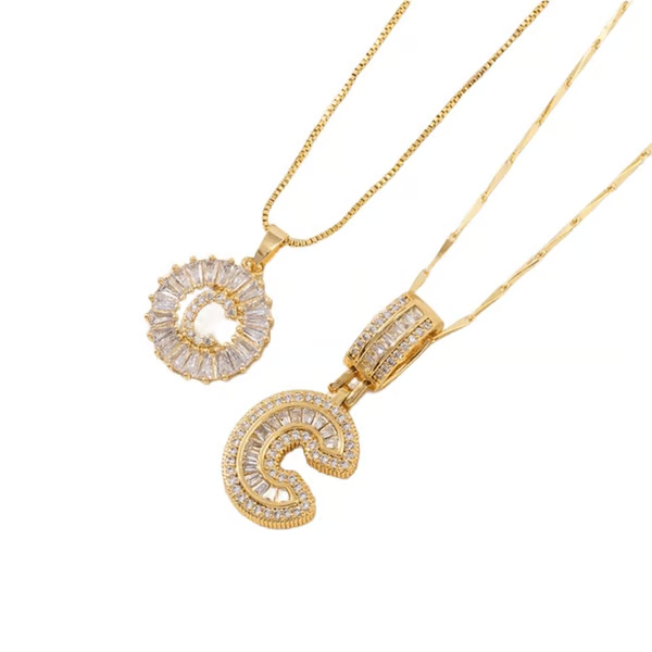 🎄 LIMITED‑TIME 50% OFF! 💖2 Pack - Initial Letter Pendant Necklaces
