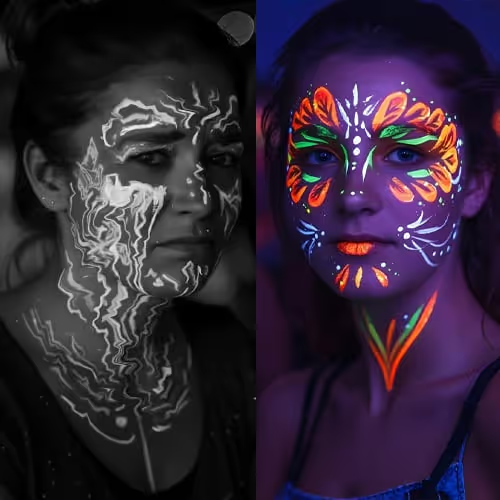 🥳2026 HOT SALE💞50K+ SOLD!🎁UV Glow Face and Body Paint Markers Set