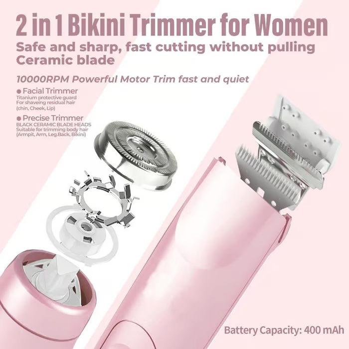 🔥2024 Hot Sale⏰2-in-1 Electric Bikini Trimmer for Women