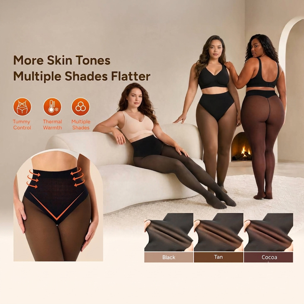 🔥Hot Sale 50% OFF!!⚡50K+ SOLD!❄️One-Seam The-original Magic Fleece Lined Leggings✨