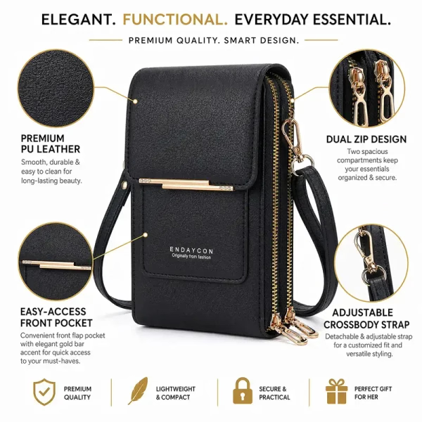 🎄 LIMITED‑TIME 50% OFF! 💖Travelon Anti-Theft Leather Bag