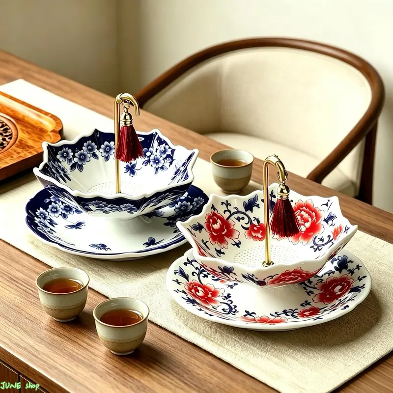 Umbrella-Style Tea Strainer Set