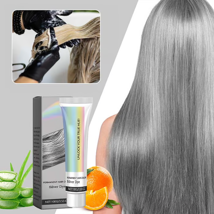 ✨This Week's Special Price $9.99💥 2-in-1 Natural Essence Extract Silver Hair Dye