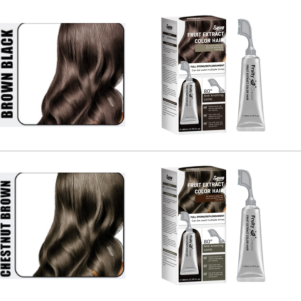 🔥Last Day 50%OFF🎨Fruit Hair Dye Cream Covers Gray & Nourishes✨