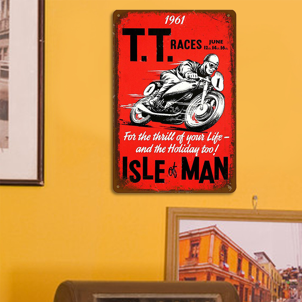 TT Isle Man Motor - Vintage Metal Signs(8*12Inch) - Vehicle