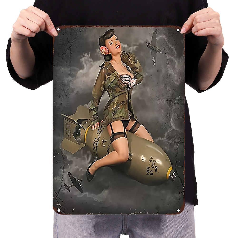 Military Girl - Metal Tin Signs(8*12Inch/12*16Inch) - Garage&Transport