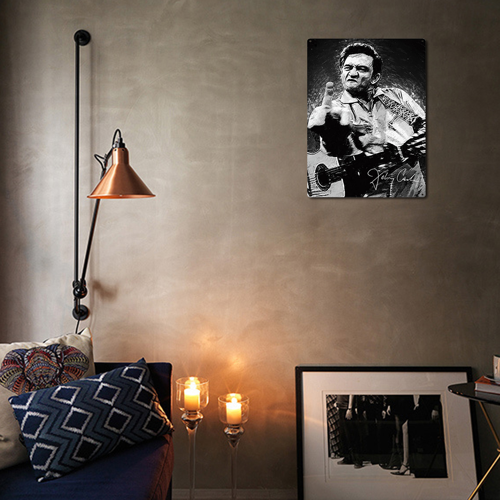 Johnny Cashe Musician - Metal Tin Signs(8*12Inch/12*16Inch)