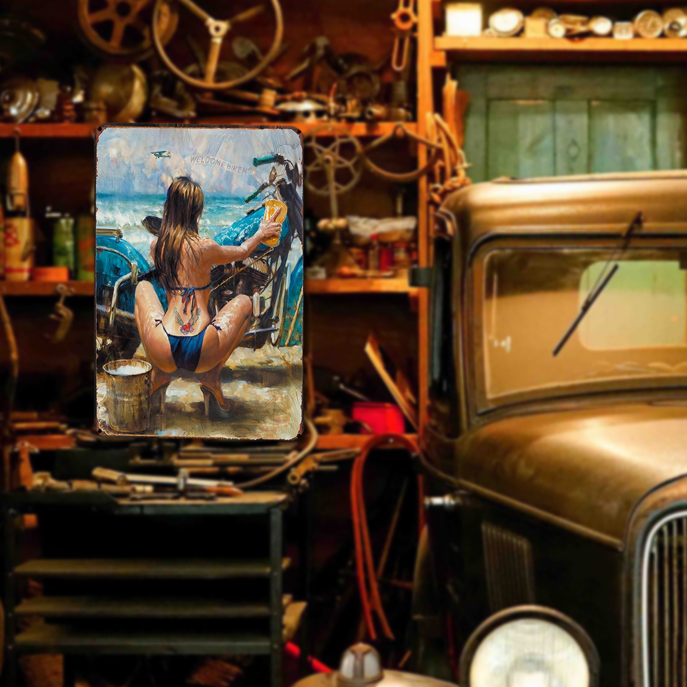 Pin Up Girls - Metal Tin Signs(8*12Inch/12*16Inch) - Garage&Transport