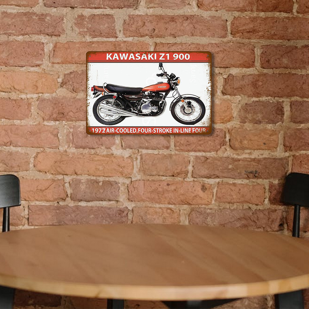 Kawasaki Motorcycle - Vintage Metal Signs(8*12Inch) - Vehicle