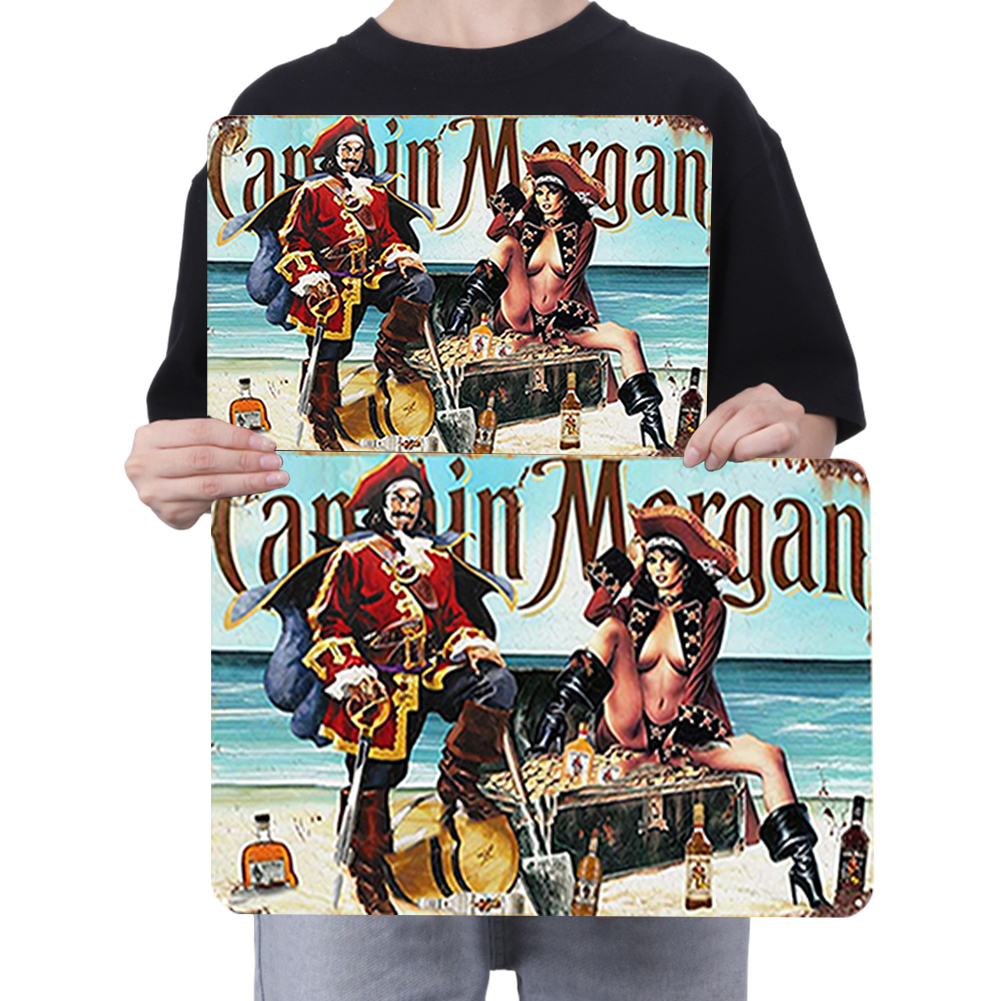 Captain & Lady Morgan - Metal Tin Signs(8*12Inch/12*16Inch) - Bar