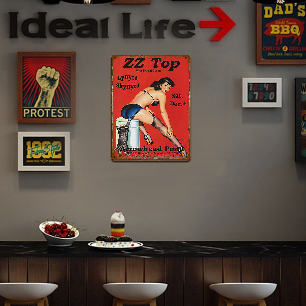 Girl - Metal Tin Signs(8*12Inch/12*16Inch) - Garage