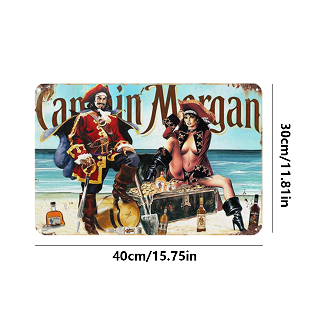 Captain & Lady Morgan - Metal Tin Signs(8*12Inch/12*16Inch) - Bar