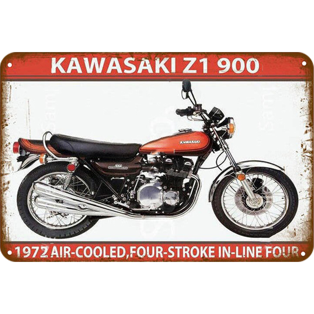 Kawasaki Motorcycle - Vintage Metal Signs(8*12Inch) - Vehicle