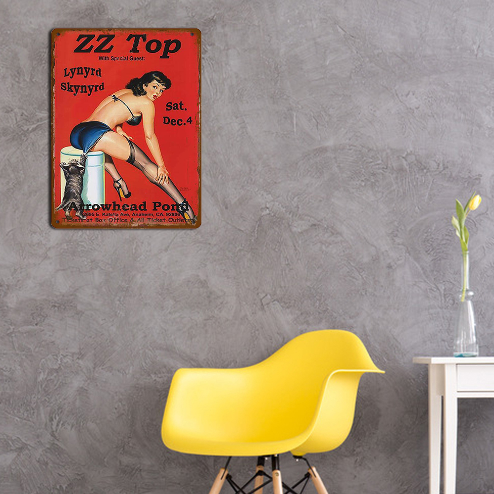 Girl - Metal Tin Signs(8*12Inch/12*16Inch) - Garage