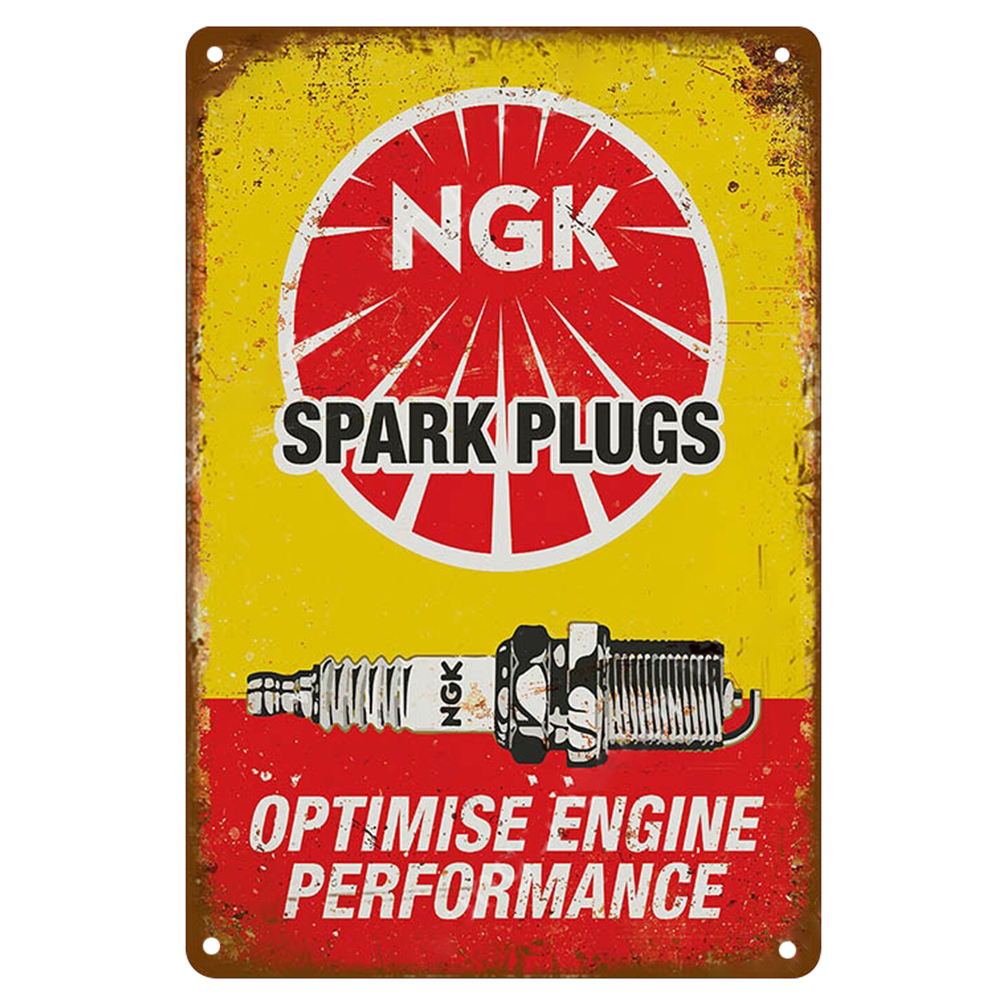 NGK Spark Plugs - Vintage Metal Signs(8*12Inch) - Service