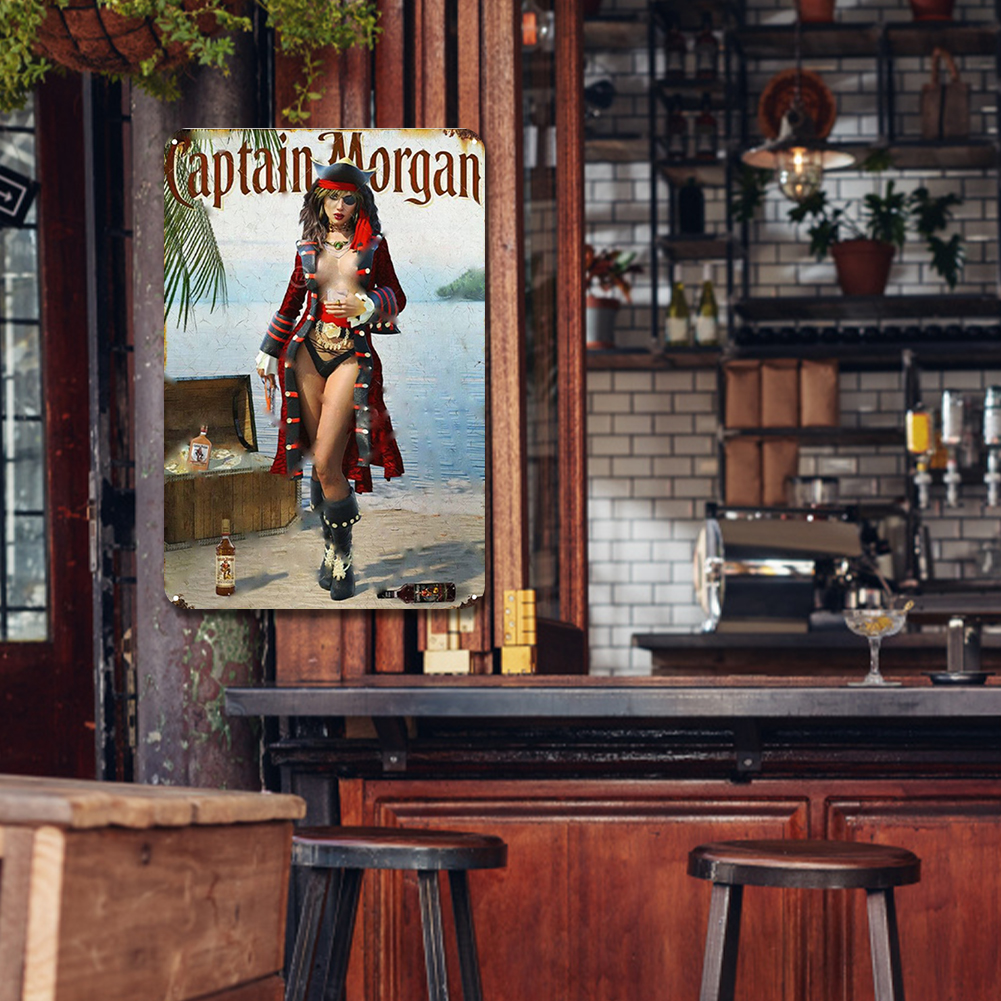 Captain & Lady Morgan - Metal Tin Signs(8*12Inch/12*16Inch) - Bar