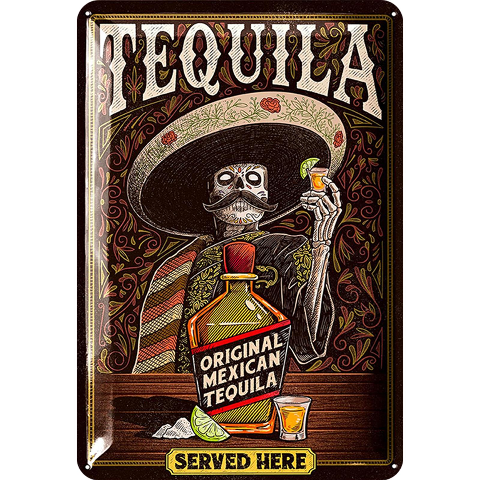 Tequila Serviced Here - Metal Tin Signs(8*12Inch/12*16Inch) - Bar