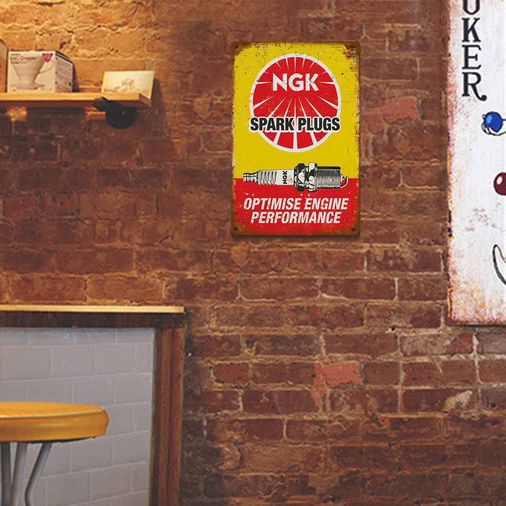 NGK Spark Plugs - Vintage Metal Signs(8*12Inch) - Service