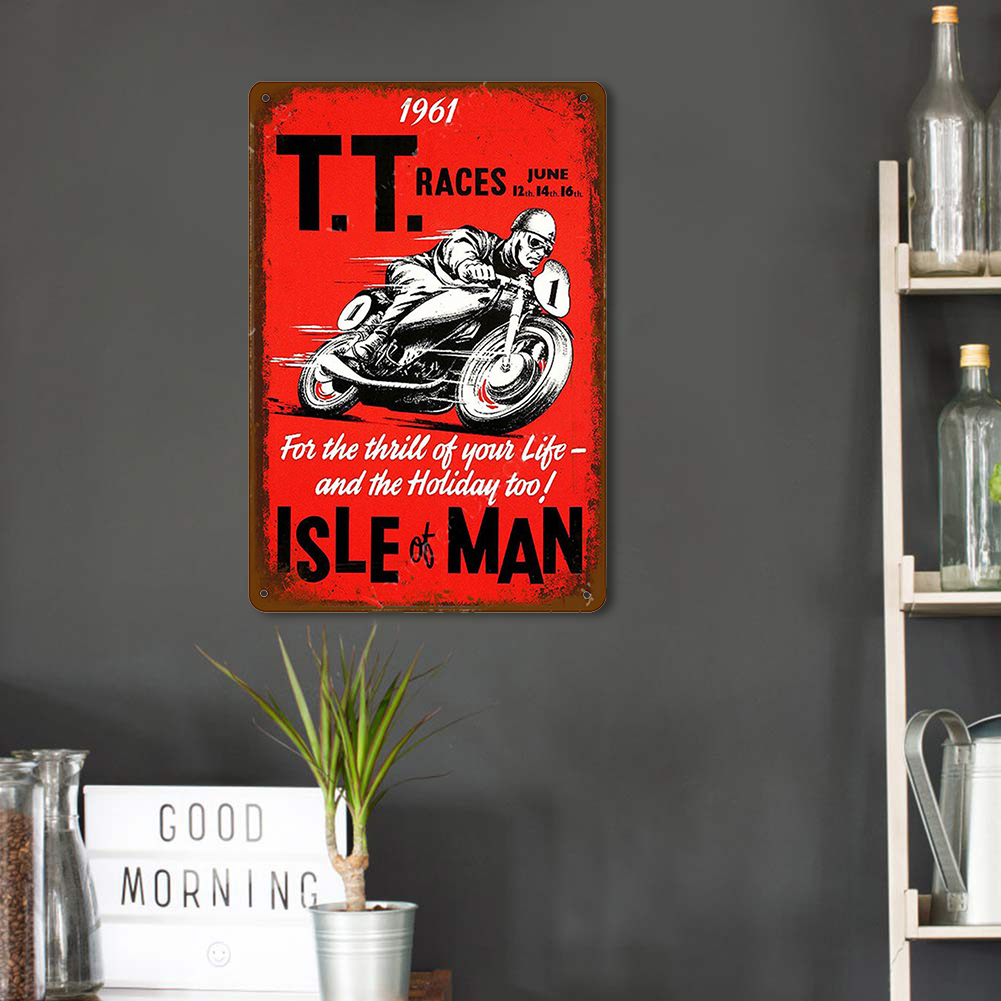 TT Isle Man Motor - Vintage Metal Signs(8*12Inch) - Vehicle