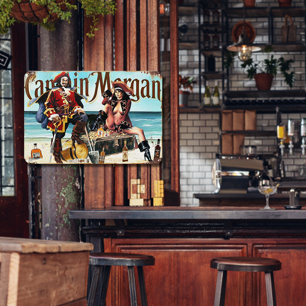 Captain & Lady Morgan - Metal Tin Signs(8*12Inch/12*16Inch) - Bar