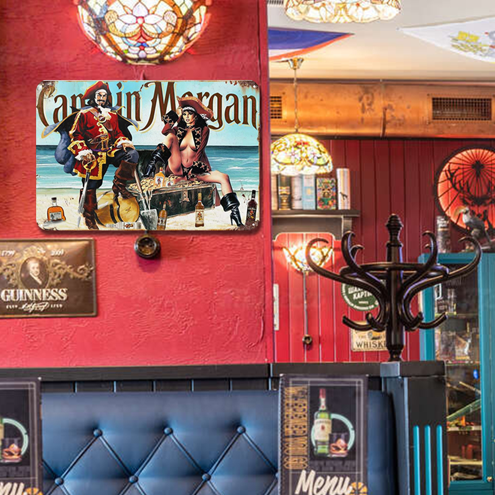 Captain & Lady Morgan - Metal Tin Signs(8*12Inch/12*16Inch) - Bar
