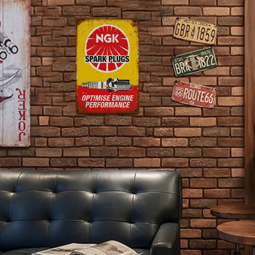 NGK Spark Plugs - Vintage Metal Signs(8*12Inch) - Service