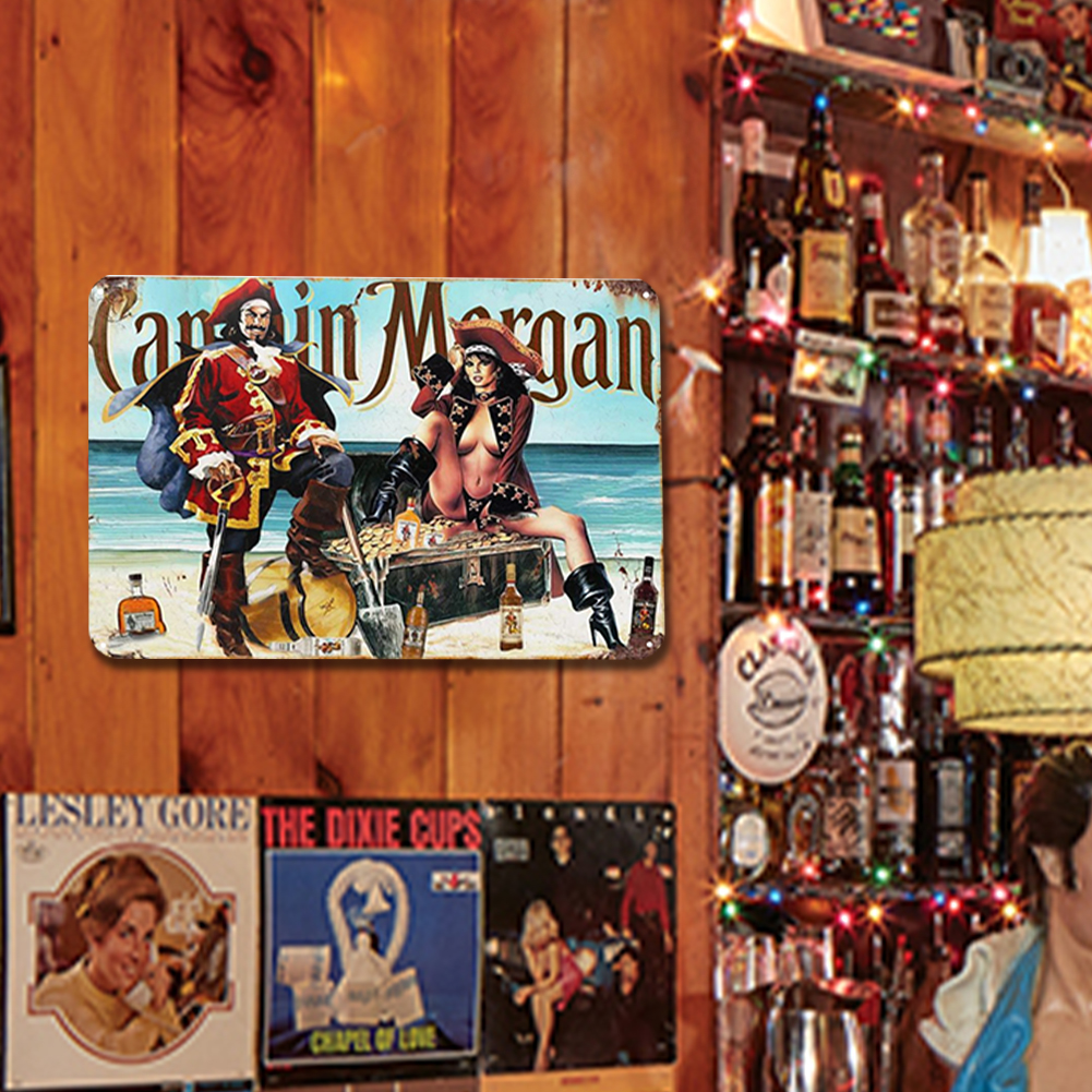Captain & Lady Morgan - Metal Tin Signs(8*12Inch/12*16Inch) - Bar