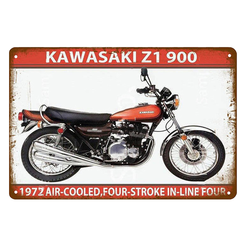 Kawasaki Motorcycle - Vintage Metal Signs(8*12Inch) - Vehicle