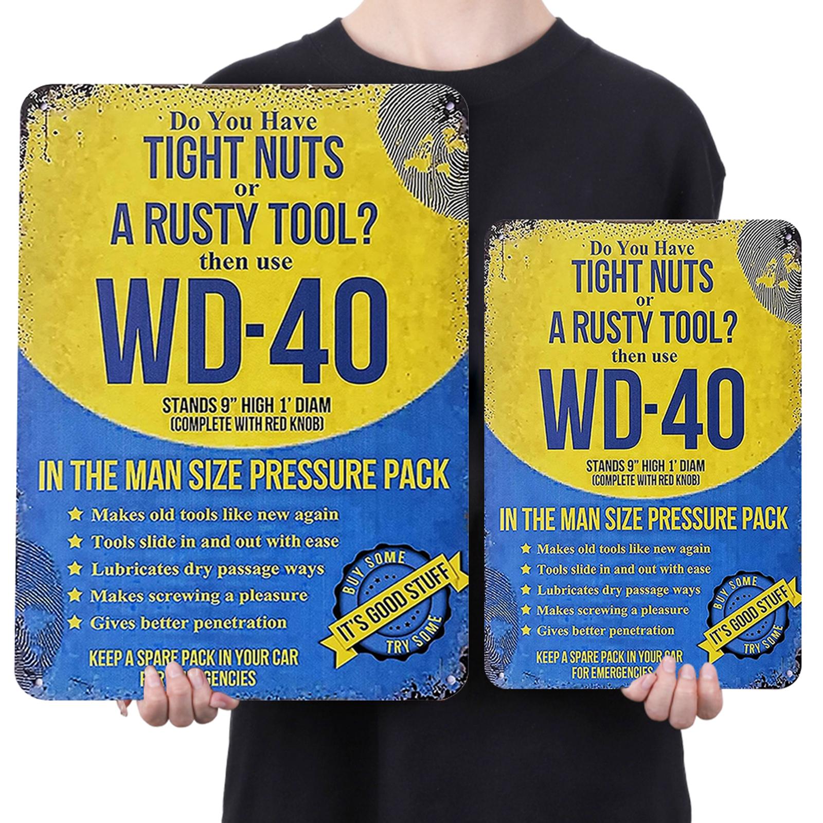 Wd 40 Solvent - Metal Tin Signs(8*12Inch/12*16Inch) - Garage