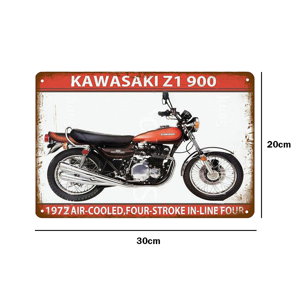 Kawasaki Motorcycle - Vintage Metal Signs(8*12Inch) - Vehicle