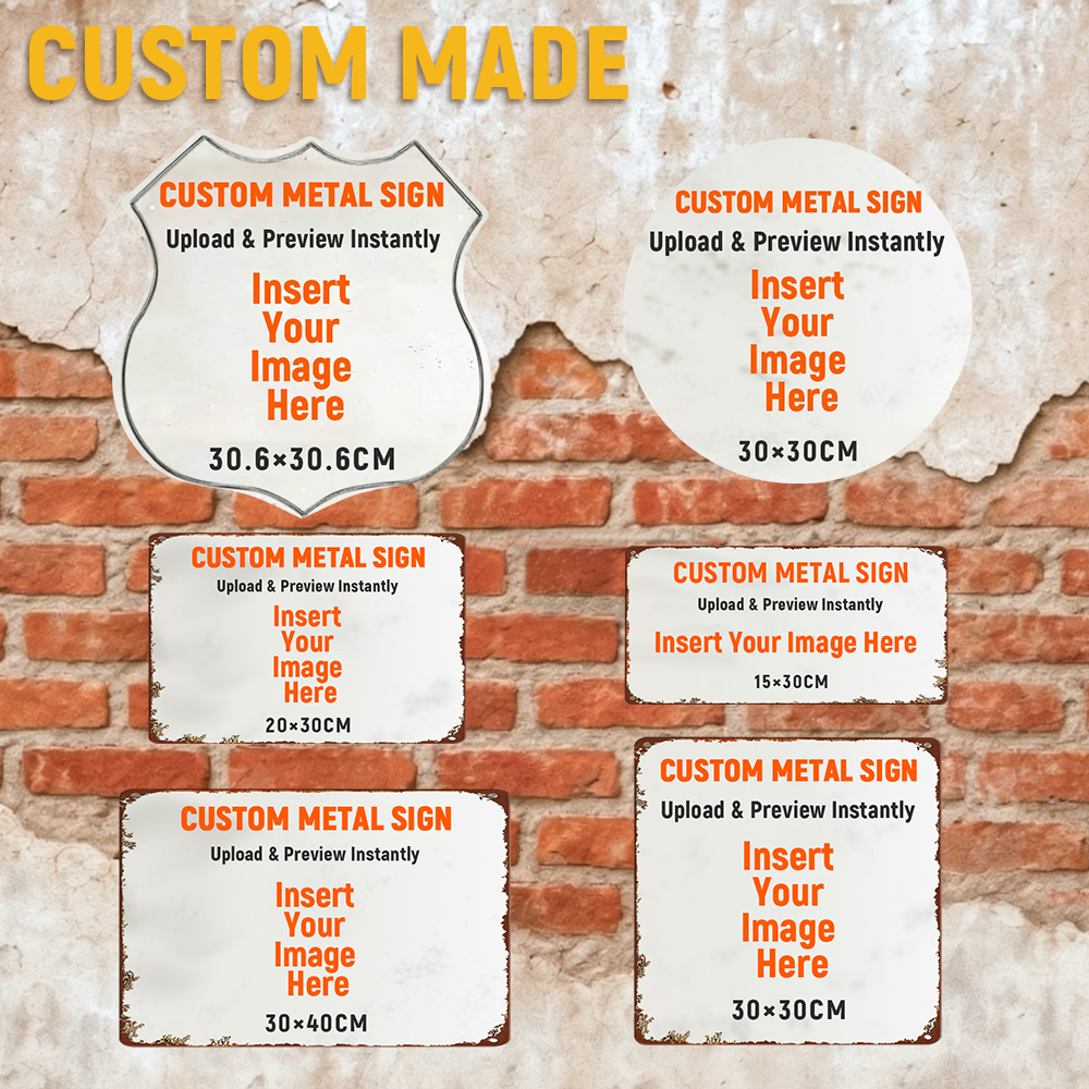 Customize Photo Vintage Metal Signs