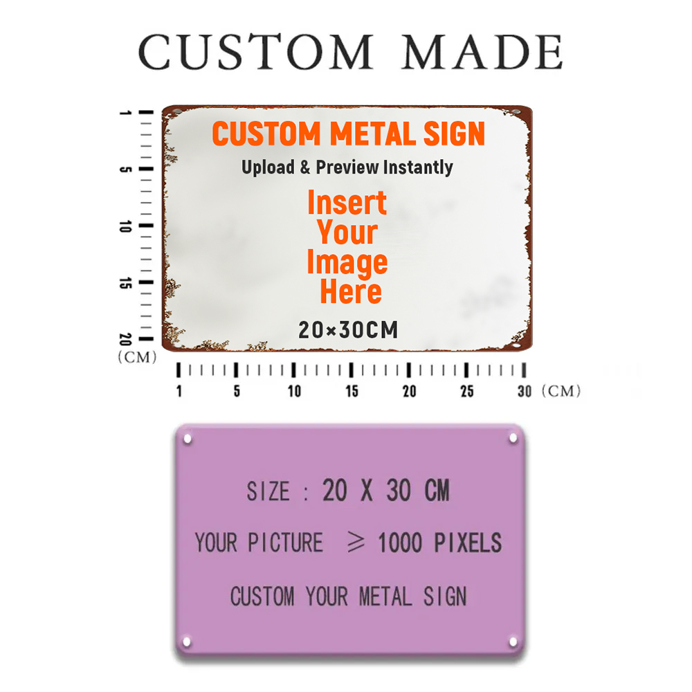 Customize Photo Vintage Metal Signs