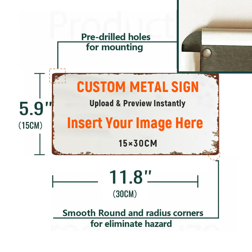 Customize Photo Vintage Metal Signs