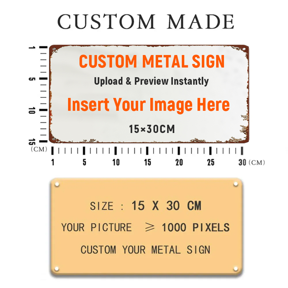 Customize Photo Vintage Metal Signs