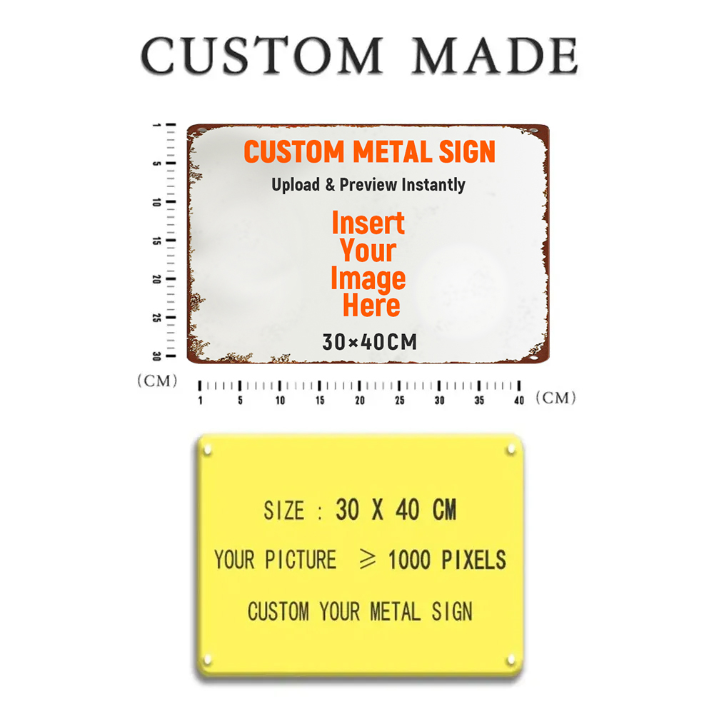 Customize Photo Vintage Metal Signs