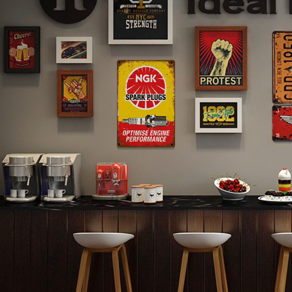 NGK Spark Plugs - Vintage Metal Signs(8*12Inch) - Service