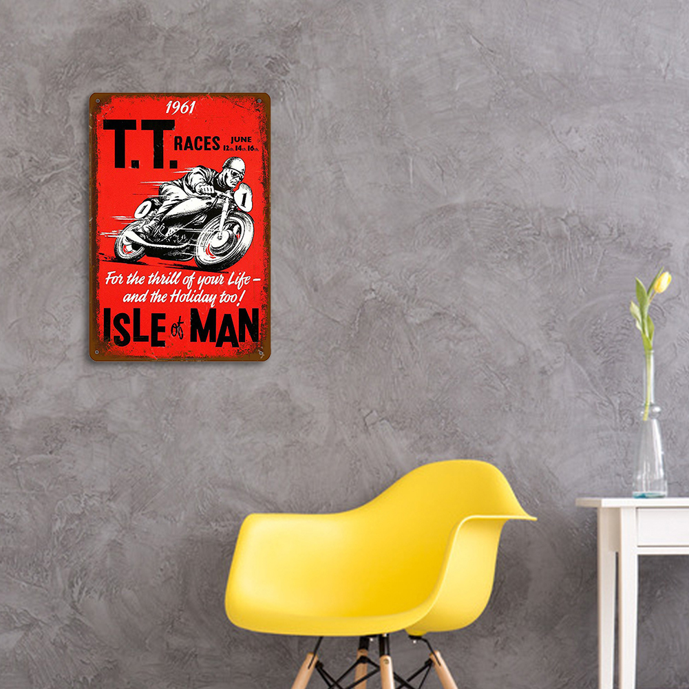 TT Isle Man Motor - Vintage Metal Signs(8*12Inch) - Vehicle