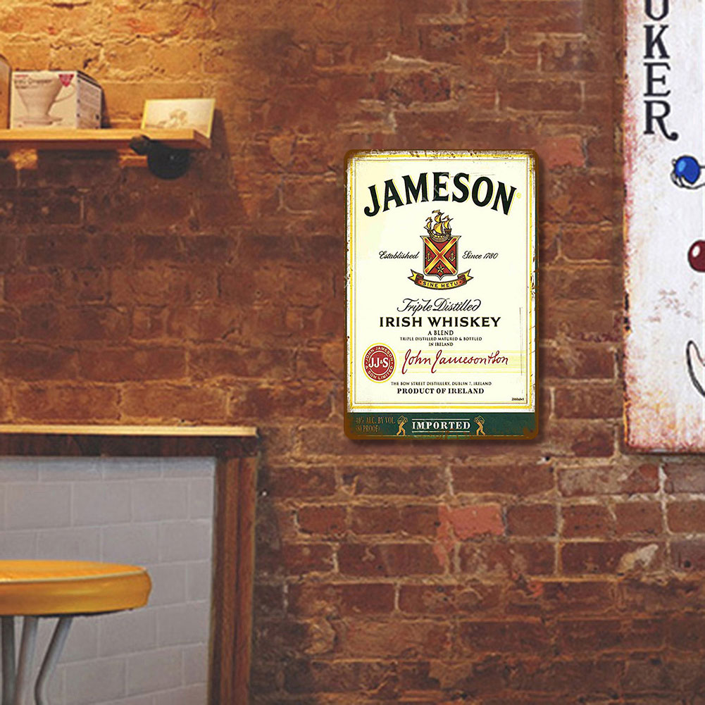 Jameson Irish Whiskey - Metal Tin Signs(8*12Inch/12*16Inch) - Bar