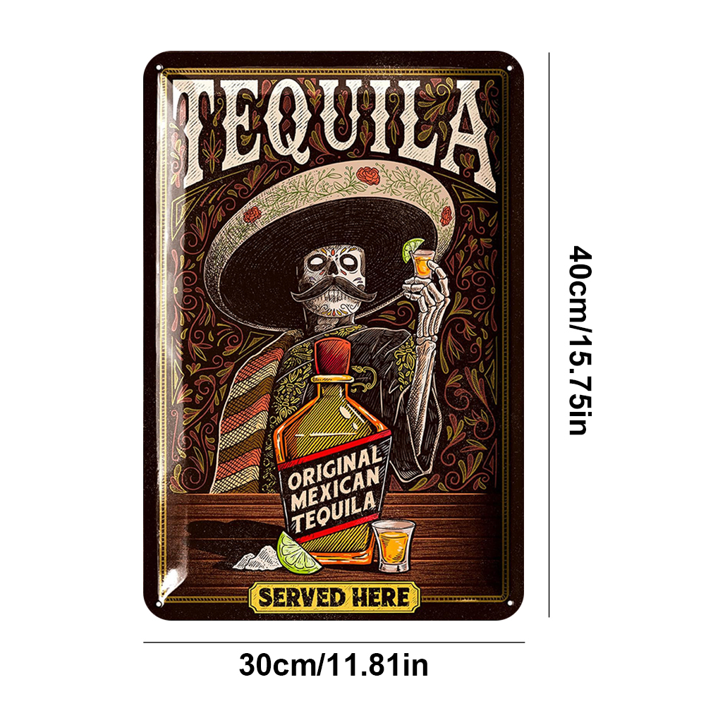 Tequila Serviced Here - Metal Tin Signs(8*12Inch/12*16Inch) - Bar