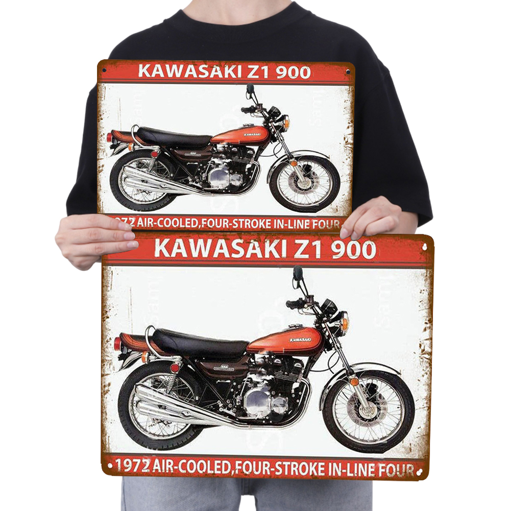 Kawasaki Motorcycle - Vintage Metal Signs(8*12Inch) - Vehicle