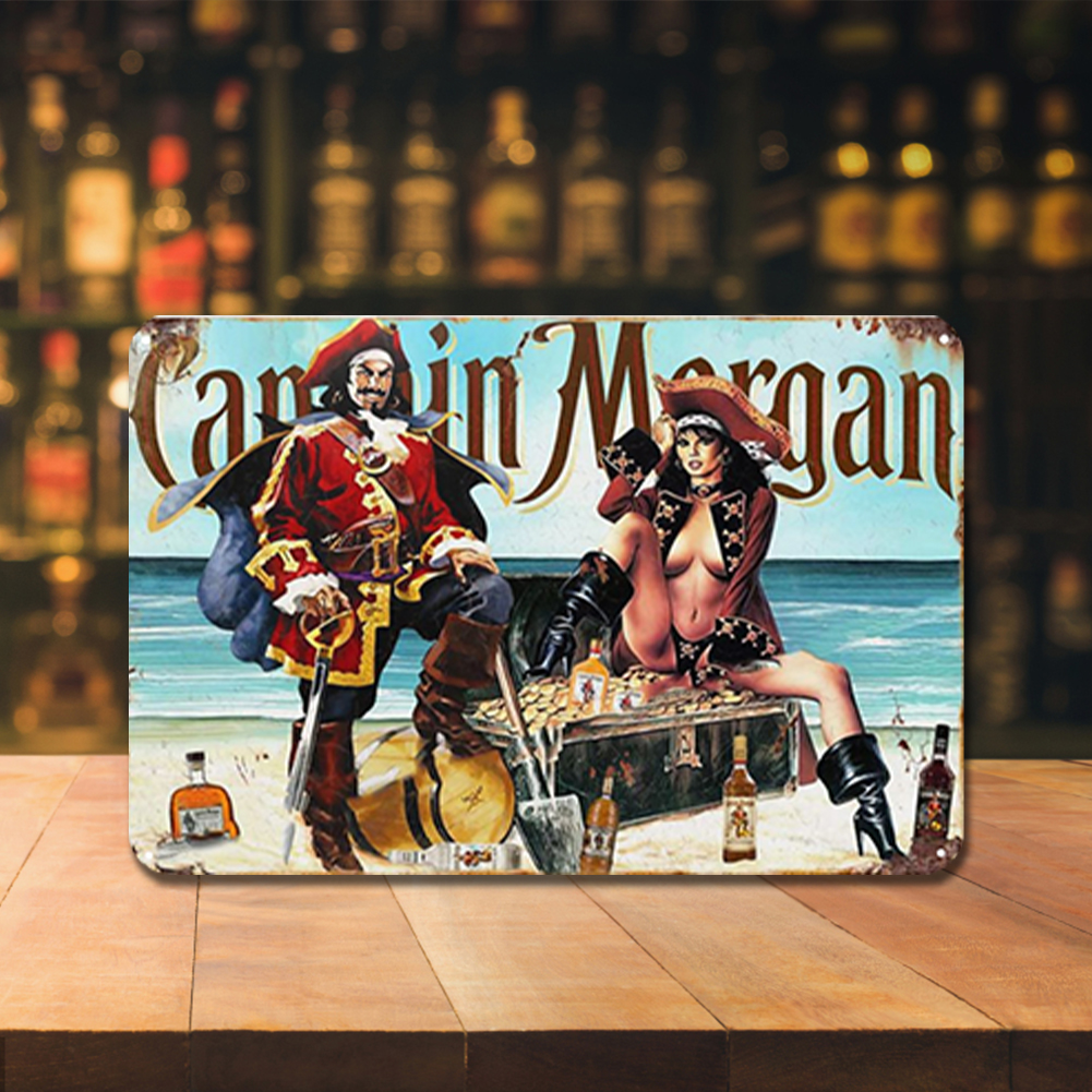 Captain & Lady Morgan - Metal Tin Signs(8*12Inch/12*16Inch) - Bar