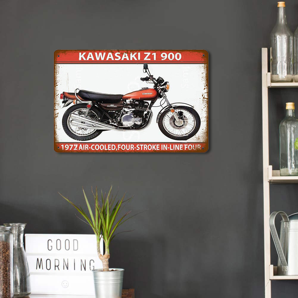 Kawasaki Motorcycle - Vintage Metal Signs(8*12Inch) - Vehicle